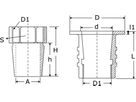 Brunnenventil Rotguss IG   2"