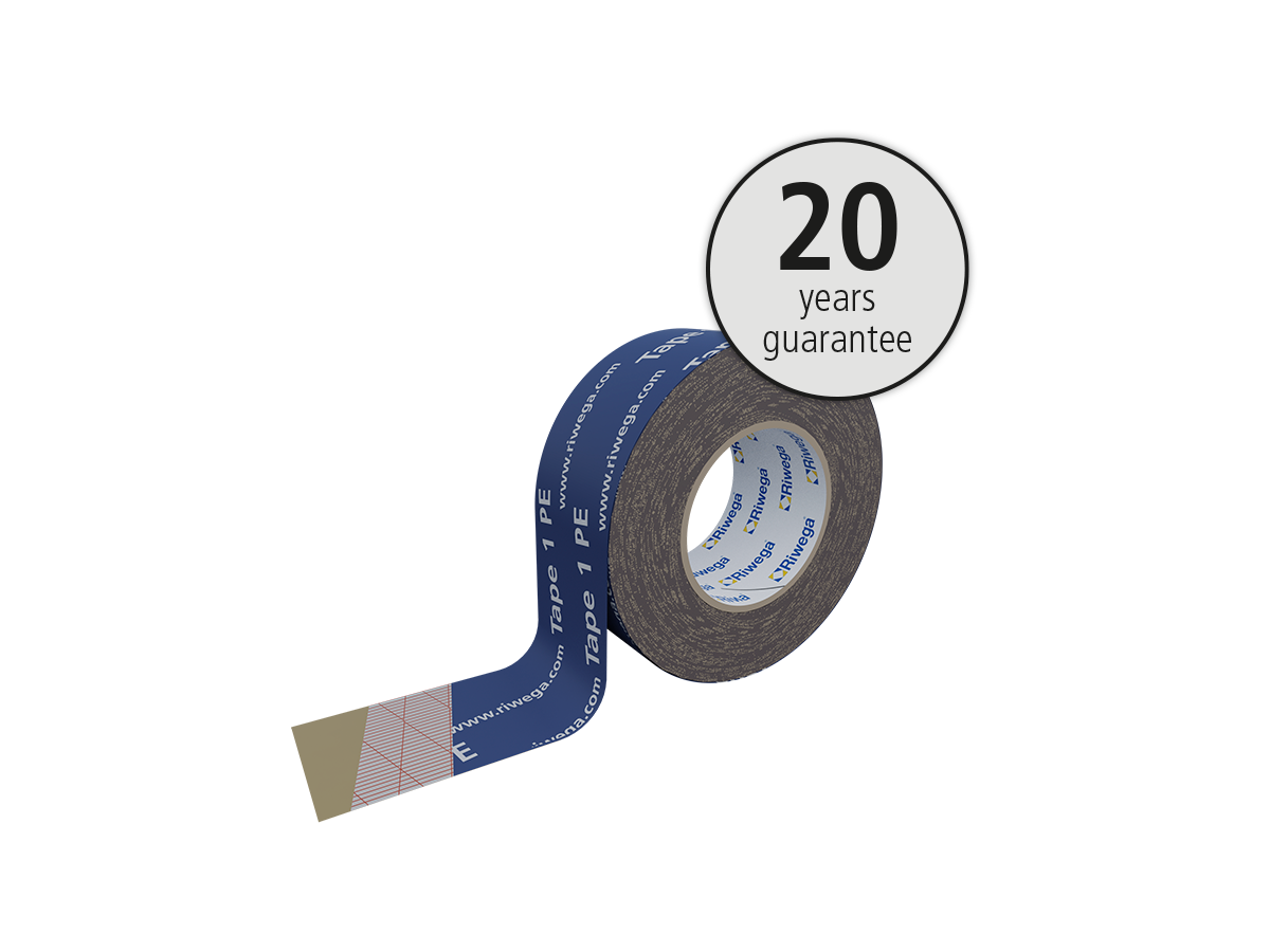 Riwega USB Tape 1 PE 60 mm Klebeband - Rol. à 25 m (10 Rol./Pack)