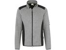 Strickfleecejacke Dawson, Gr. S - grau meliert