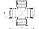 Steckmuffen-Kreuz BAIO, PN 16 - 5470