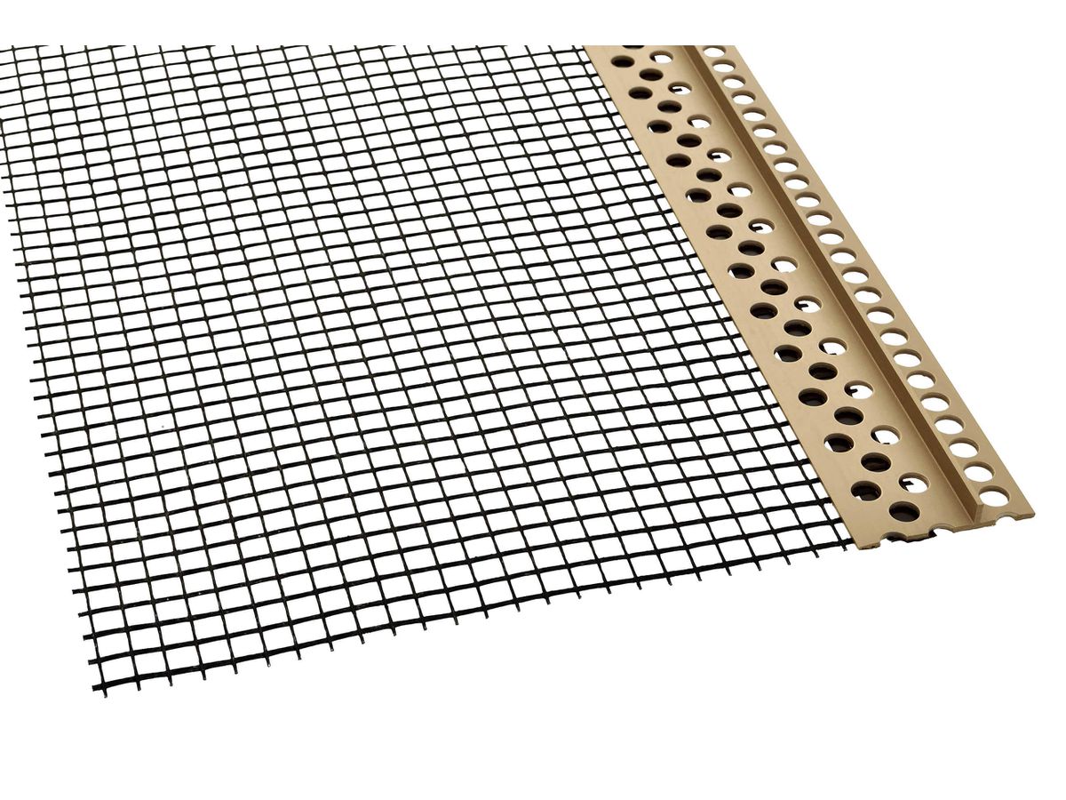Steinfix Netz Dim.10 Randabschlussprofil - für Feinsteinzeugplatten graubeige