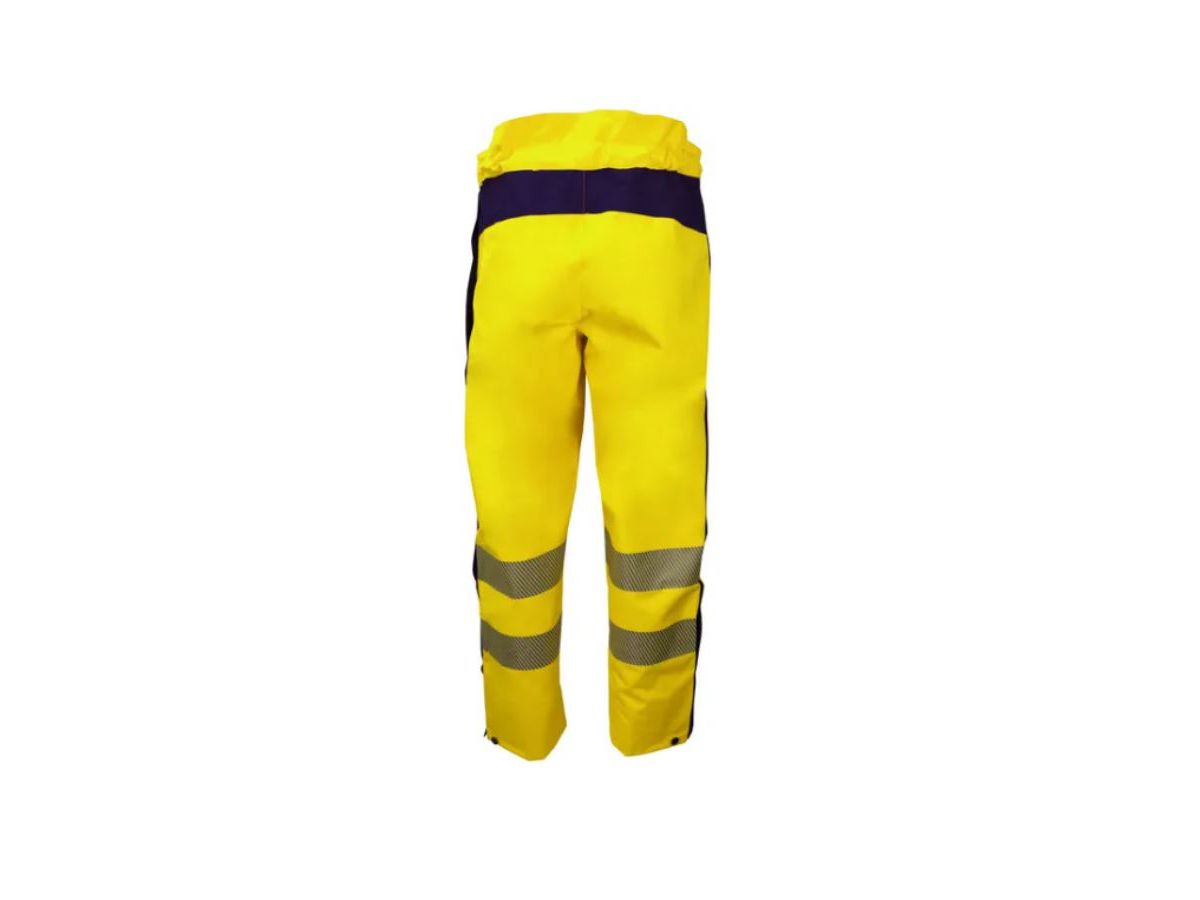 Warnschutz-Regenhose BORMIO SAFETY - HiVis gelb/dunkelblau, Uetliberg
