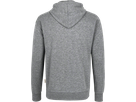 Kapuzen-Sweatshirt Premium S grau mel. - 60% Polyester, 40% Baumwolle, 300 g/m²