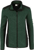 Damen Strickfleecejacke Churchill - Gr. 2XL, tanne meliert