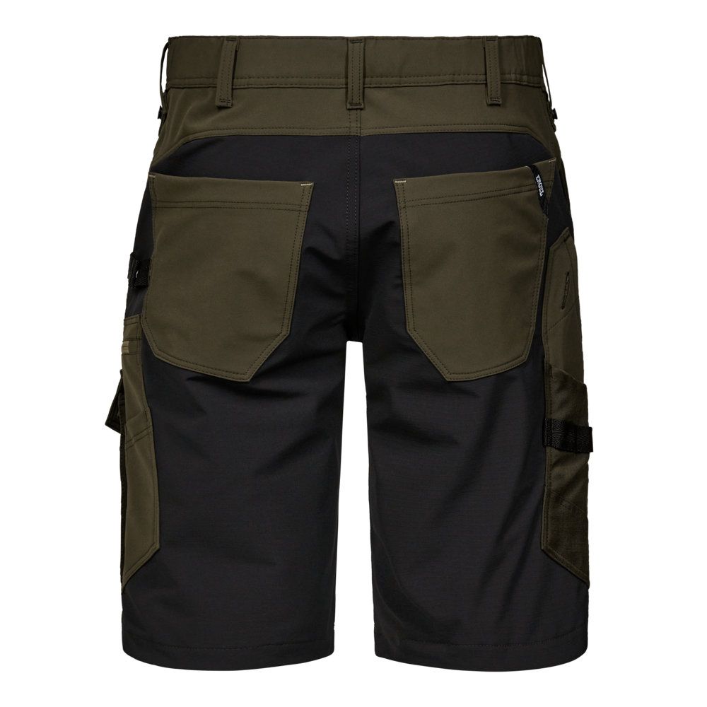 ENTIRE Arbeitsshorts Gr. 36 - Forest Green/Schwarz, 4-Wege-Stretch