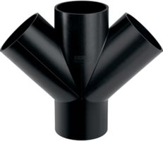 Geberit PE Doppel-Abzweig 45°