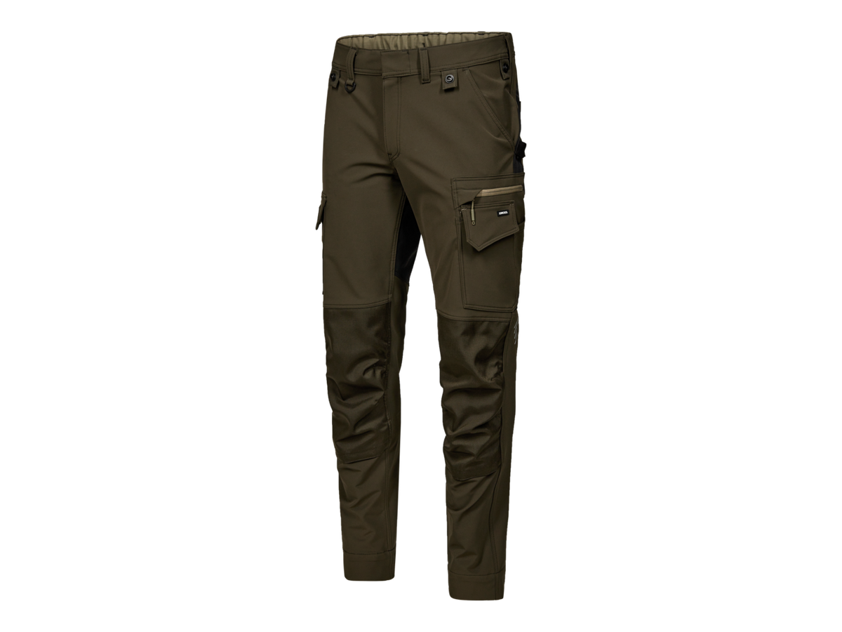 ENTIRE Arbeitshose Gr. 52 - Forest Green/Schwarz, 4-Wege-Stretch