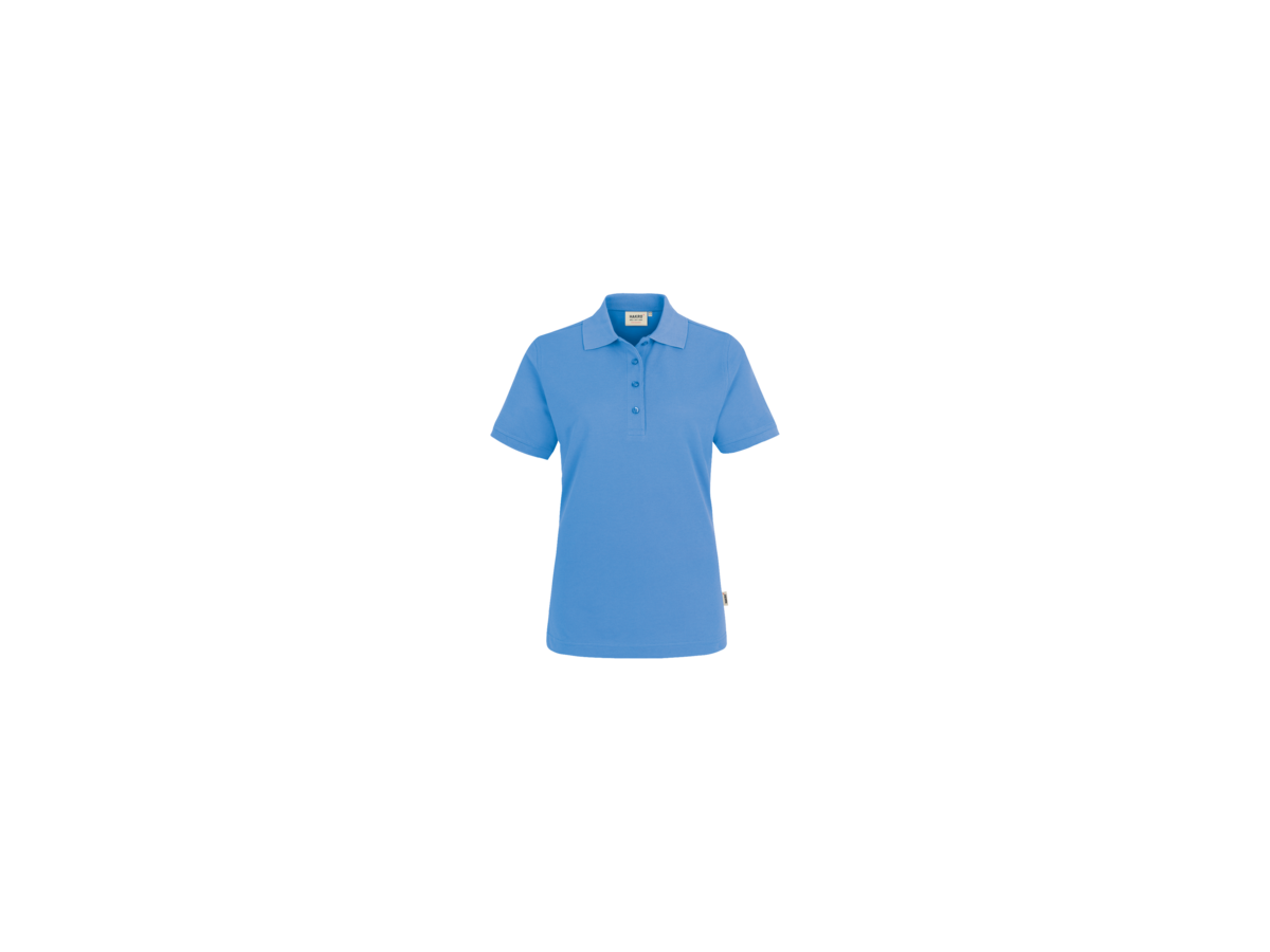 Damen-Poloshirt Perf. Gr. XS, malibublau - 50% Baumwolle, 50% Polyester, 200 g/m²