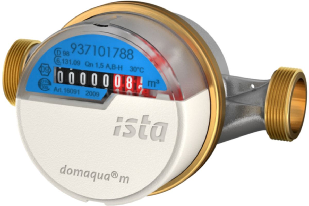 Aufputzzähler Domaqua ISTA - warm/kalt