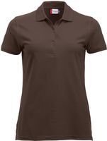 Poloshirt CLASSIC MARION S/S Women 2XL - dunkles mocca, 100% CO, 200g/m²