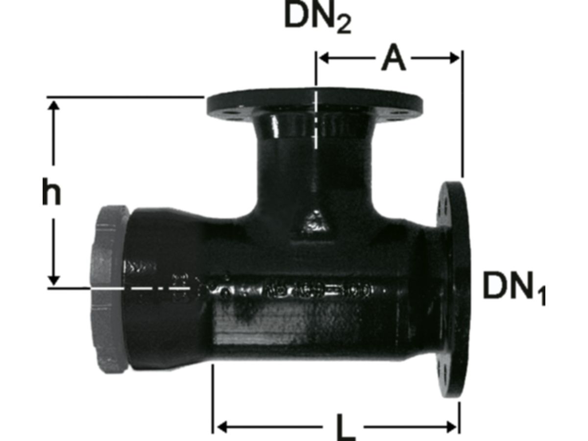 Schraubmuffeneinbauschlaufe-T m. Flansch - Fig. 2377a