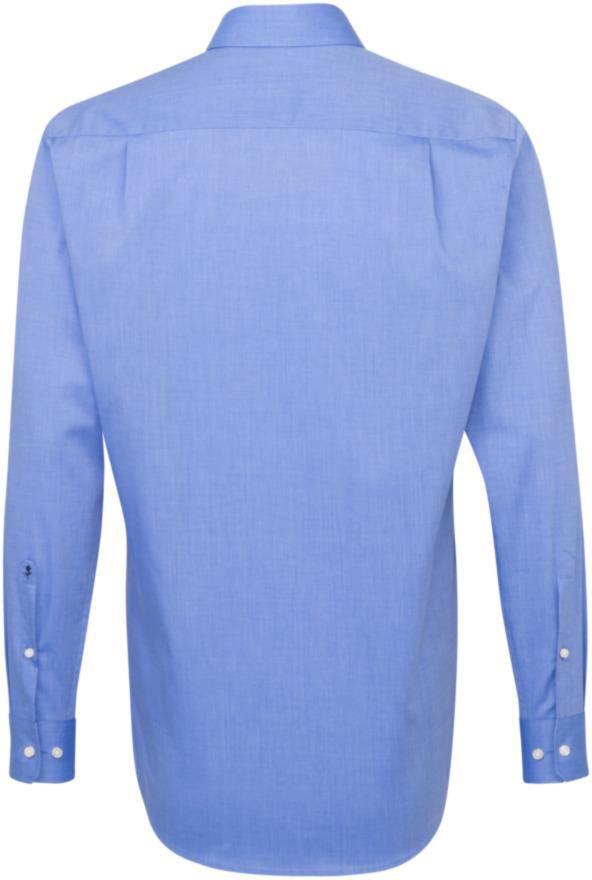 City Kent Hemd MEN 1/1 gewebt Gr. 44 - mittelblau, 100% CO
