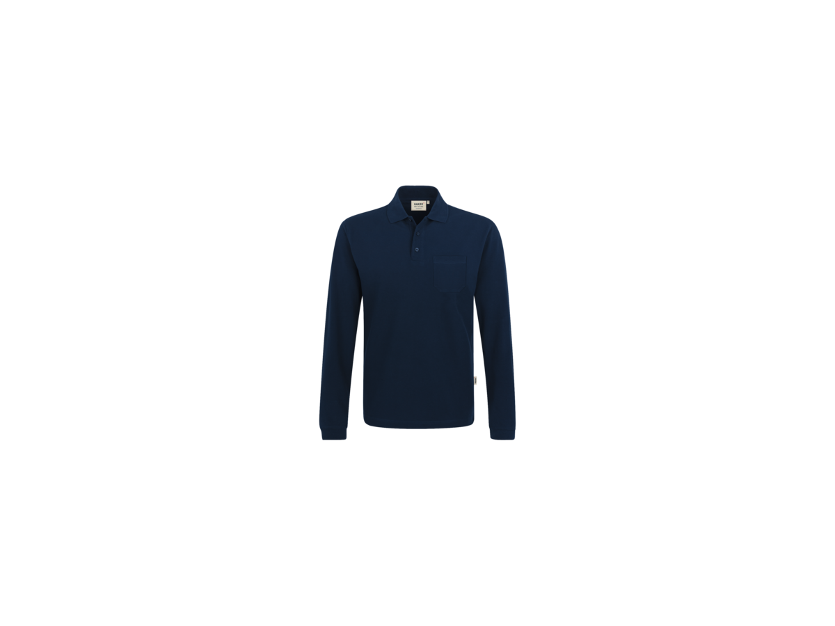 Longsleeve-Pocket-Polosh. Top 2XL tinte - 100% Baumwolle, 200 g/m²