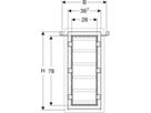 Geberit Duofix Element für - Nischenablagebox mit Einlegeböden