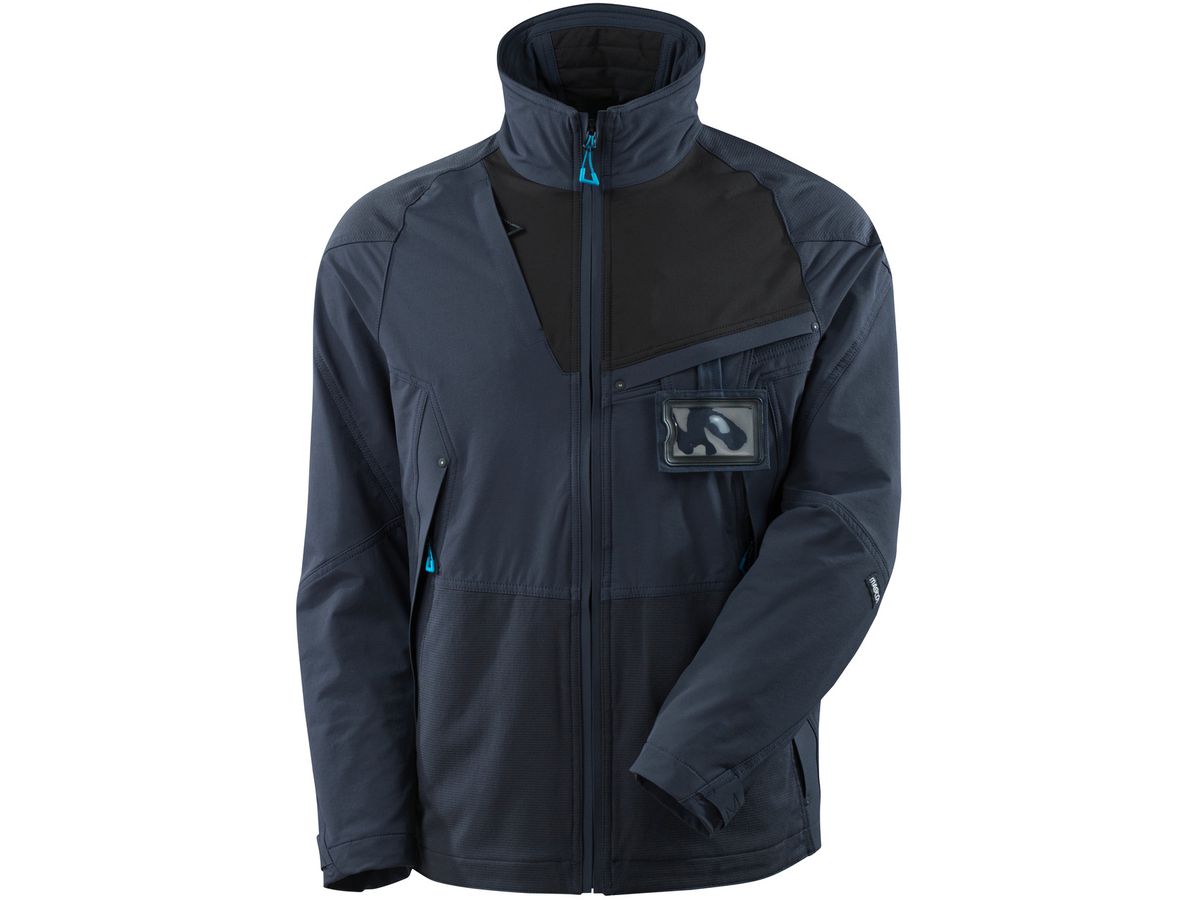 MASCOT Advanced Jacke, Grösse XL - schwarzblau/schwarz 93%Ny./7%El. 240g/m²