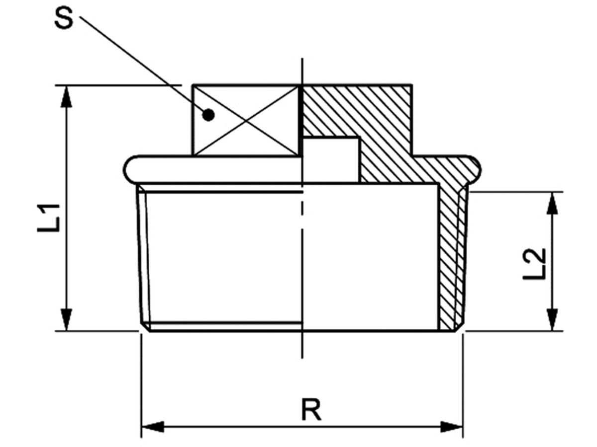 Messing-Stopfen Nr. 290     3/8"