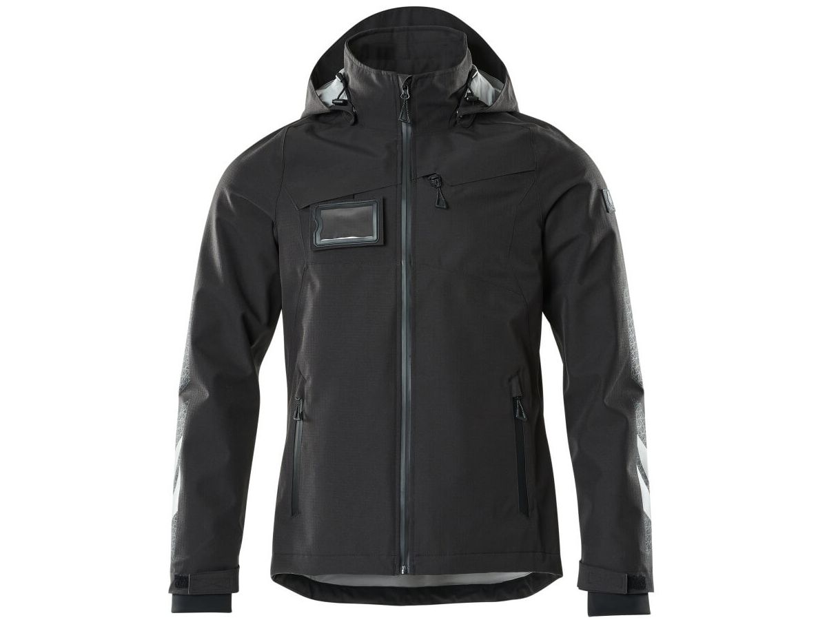 Hard Shell Jacke, Gr. S - schwarz, wasserdicht