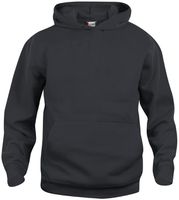 CLIQUE BASIC Hoody Junior Gr.140 schwarz - 65% Polyester 35% Baumwolle 280 g/m²