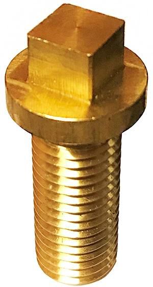 Schraube zu Schachtabdeckung Fig. 26/27 - M16 x 38 mm, Messingschraube