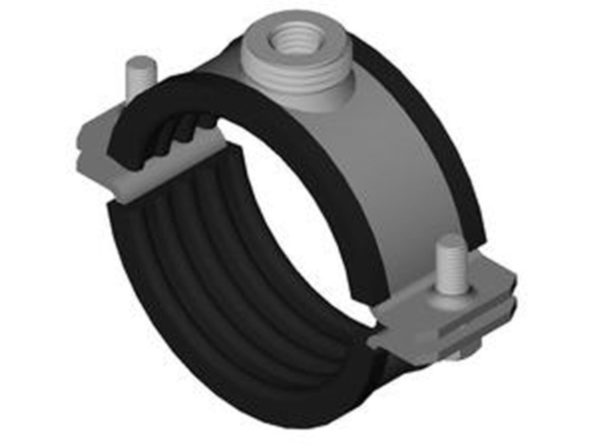 Polyfix Eco Rohrschelle isoliert nietet - 2 Schrauben, 11.17 Inox A4