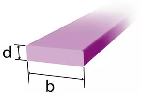 Flachstahl blankgezogen S235JRC+C - mit abgerundeten Kanten