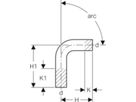 MPF-Passbogen 90° San. 22 mm Nr. 30404