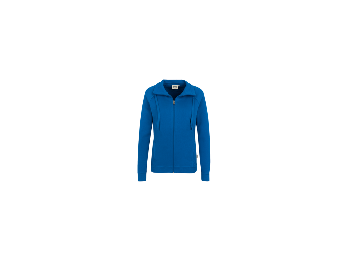 Damen-Sweatjacke College S royalblau - 70% Baumwolle, 30% Polyester, 300 g/m²