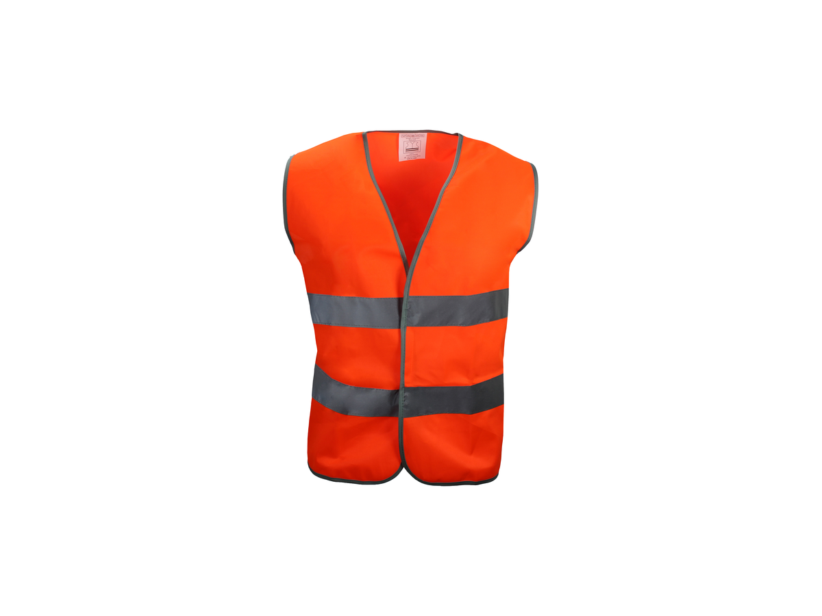 Car Vest Warnweste leuchtorange Gr. L - EN20471 Kl. II, mit zwei Reflexstreifen