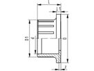 Anschlussteil 546 und 543 PVC-U - mit Klebemuffe metrisch