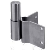 Wandplatte flach für Eckpfosten, geschl. - Wst. 4301, Schraubenloch 4x12,5mm