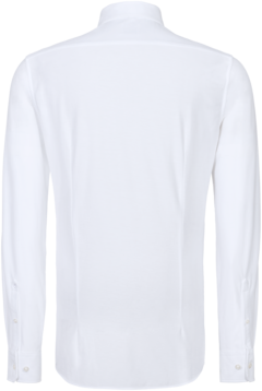 Hemd Natural Stretch Regular, Gr. L - weiss, 57% CO / 43% PES