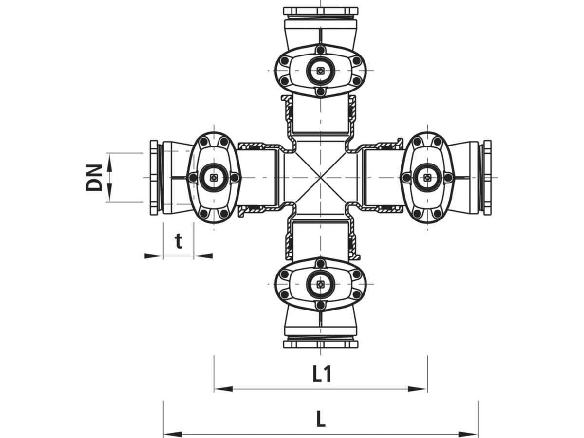 Combi-4 m. Schraubm. PN 16  DN 100 - 4403