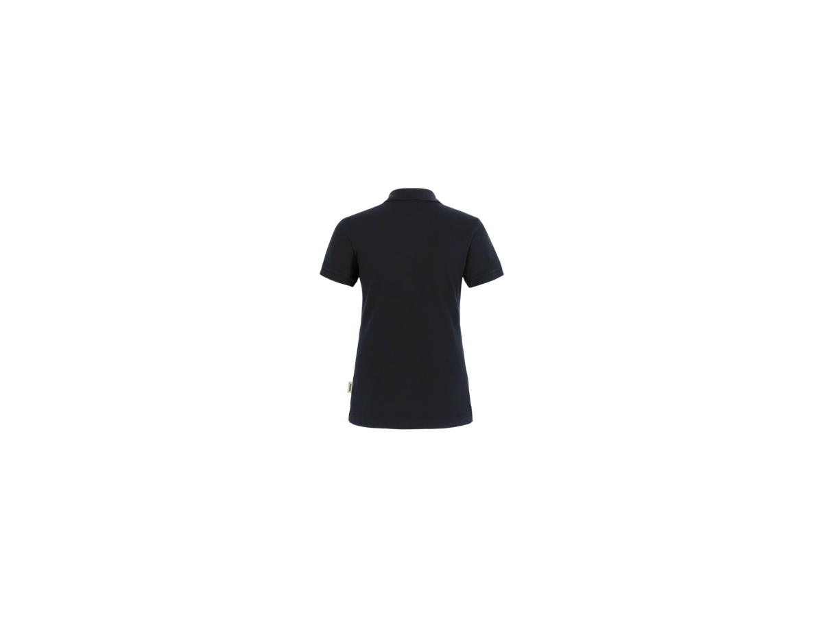 Damen-Poloshirt Stretch Gr. S, schwarz - 94% Baumwolle, 6% Elasthan, 190 g/m²