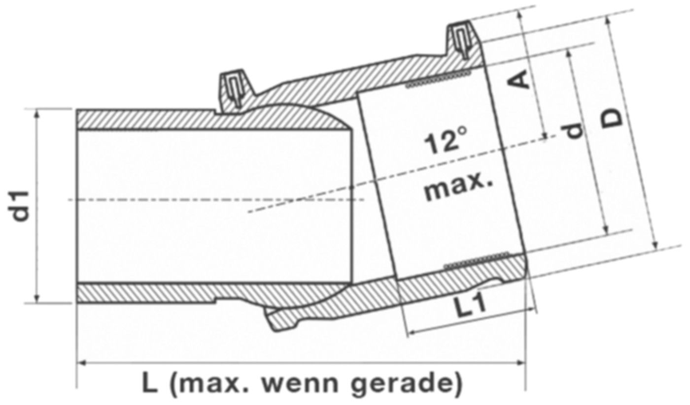 Plasson-Druckschweiss-Flexwinkel Nr.947D