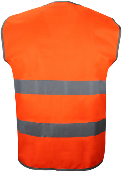 Car Vest Warnweste leuchtorange - EN20471 Kl. II, mit zwei Reflexstreifen
