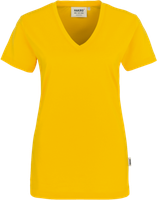 Damen-V-Shirt Classic Gr. 2XL, sonne - 100% Baumwolle, 160 g/m²