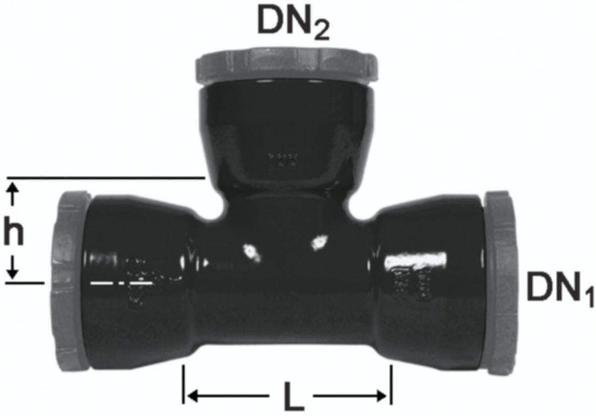 Schraubmuffen-T mit 3 Muffen - Fig. 2356