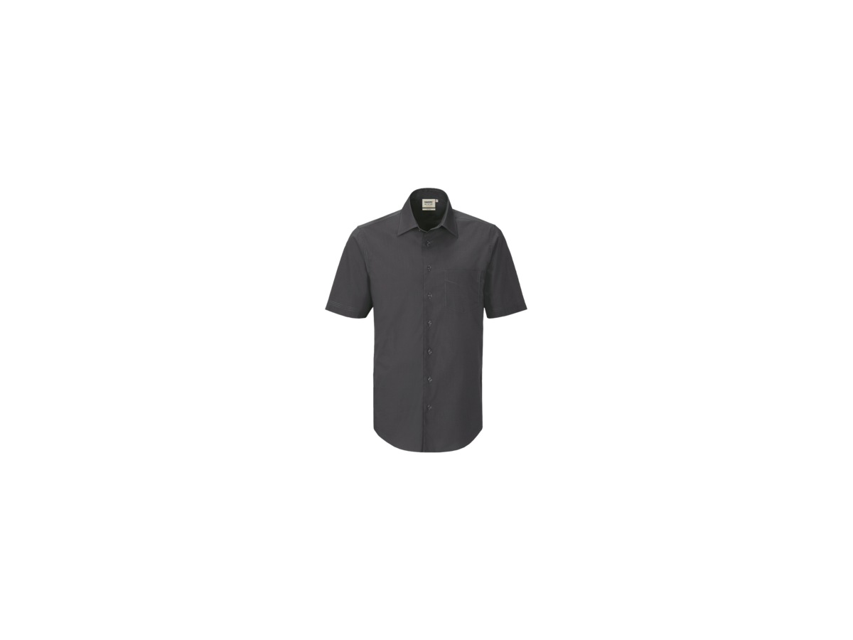 Hemd ½-Arm Perf. Gr. 4XL, anthrazit - 50% Baumwolle, 50% Polyester, 120 g/m²