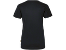 Damen-V-Shirt COOLMAX Gr. S, schwarz - 100% Polyester, 130 g/m²