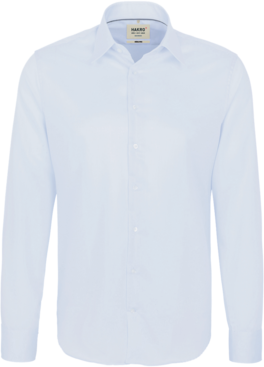 Hemd 1/1-Arm Business Tail. XS himmelbl. - 100% Baumwolle