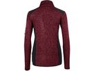 Damen Strickfleecejacke Churchill - Gr. XS, weinrot meliert