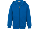 Kids-Kapuzensweatjacke Prem. 140 royalb. - 70% Baumwolle, 30% Polyester, 300 g/m²