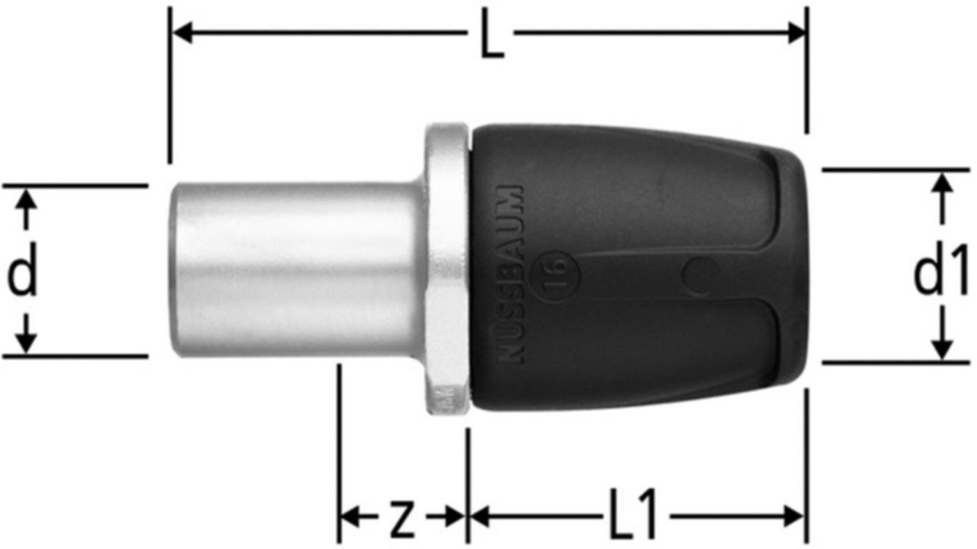 Optiflex prOfix Übergang, Inox 1.4404 - mit Optipress-Einsteckende