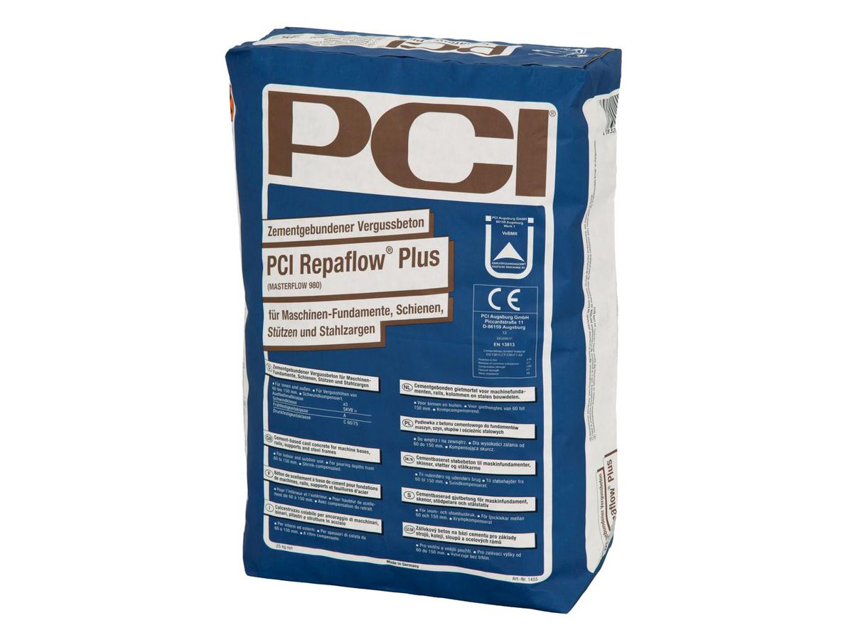 PCI Repaflow plus, grau, Sack à 25 kg - zementgebundener Vergussbeton