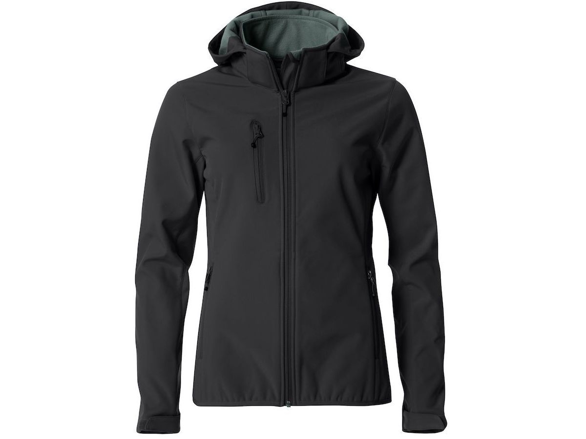 Basic Hoodie Softshell Ladies - 96% PES, 4% EL, 280 g/m2