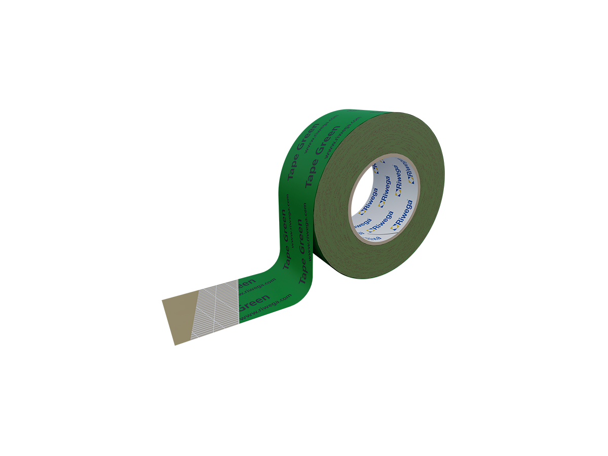 Riwega USB Tape Green 50 mm, ruban - adhésif, 25 m/rouleau (10 unité/carton)