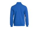 CLIQUE Basic Cardigan Sweatjacke Gr. XS - Royal Blau, 65% PES / 35% CO, 280 g/m²
