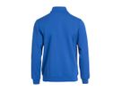 CLIQUE Basic Cardigan Sweatjacke Gr. XL - Royal Blau, 65% PES / 35% CO, 280 g/m²