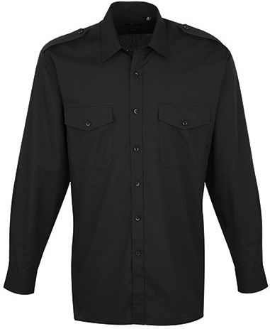 Pilot Shirt Longsleeve - 65% PES / 35% CO, 105 g/m2