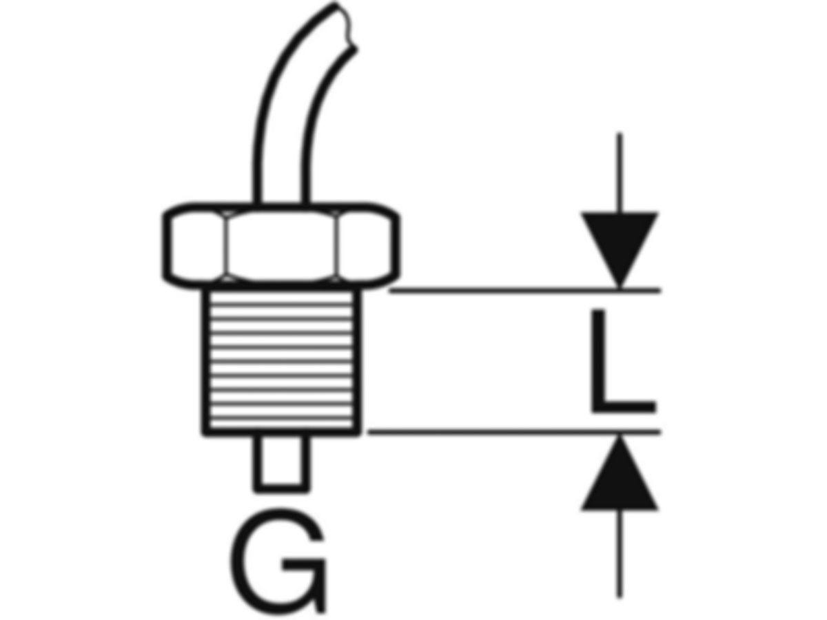 Geberit Temperaturfühler 1 m 1/2" - zu Hygienespülung